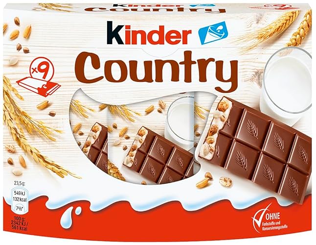 Kinder Country Riegel, 9 Riegel, 212 g - 23,5 gr