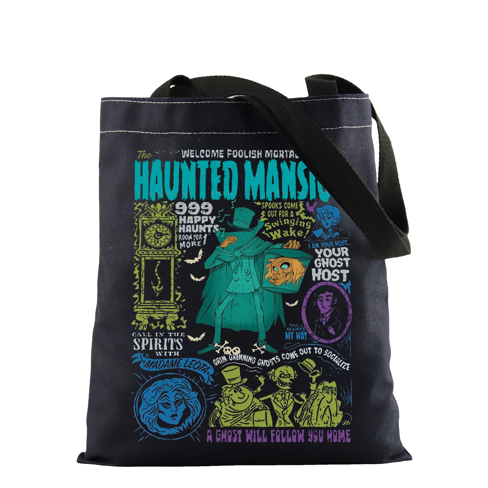 FOTAPHaunted Mansion Merch Tote Bag Haunted Movie Inspire Gift Haunted Movie Lover Gift Halloween Party Gift