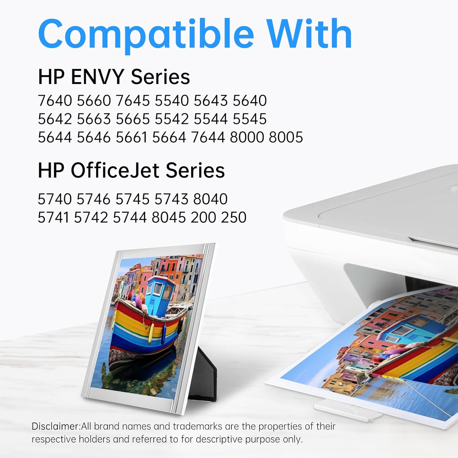 LEMERO 62XL Ink Cartridges Remanufactured Ink Cartridge Replacement for HP 62XL Ink Cartridge Combo Pack for HP Ink 62 use with Envy 7640 5660 5540 7645 5746 OfficeJet 250 200 5740 Mobile Printer