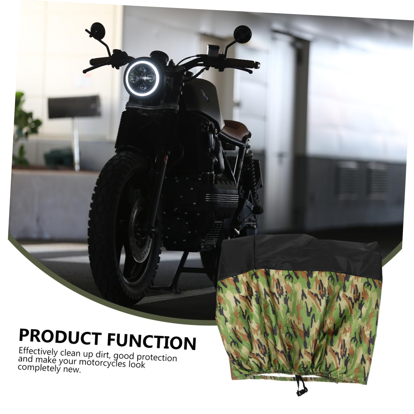 ibasenice Housse De Moto Imperméable Protection La Pluie UV Et Neige Dimensions Disponibles avec Pochette De Rangement Incluse