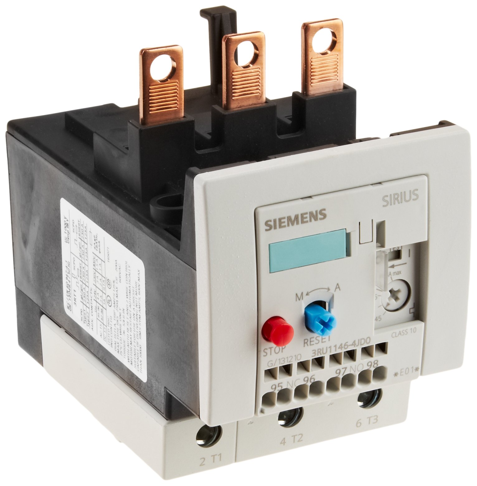 Relais de surcharge Siemens 3RU11 S3 63 A standard industriel durable