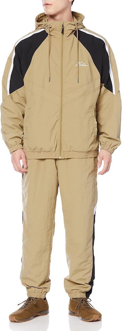 大人気即完売　未使用保管品　FILA コラボ　セットアップ Amazon | FILA WEB限定 ワンポイント 筆記体刺繍 配色切替 ナイロン