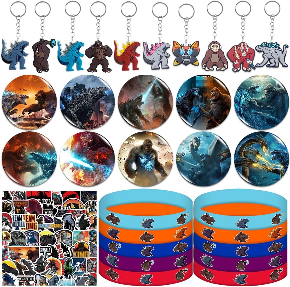 DtoiZrbs 80PCS Monster Gorilla Theme Birthday Party Supplies for Goodie Bag Stuffer Pinata Filler Birthday Party Supplies