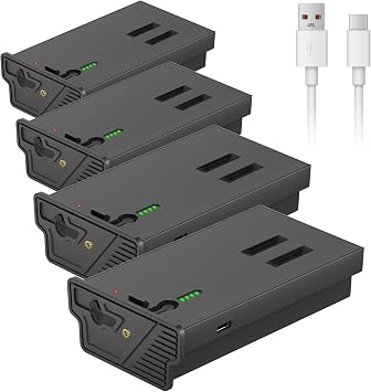 Fulpower 4-Pack 6000mAh Lithium Battery for Reveal Cellular Trail Camera