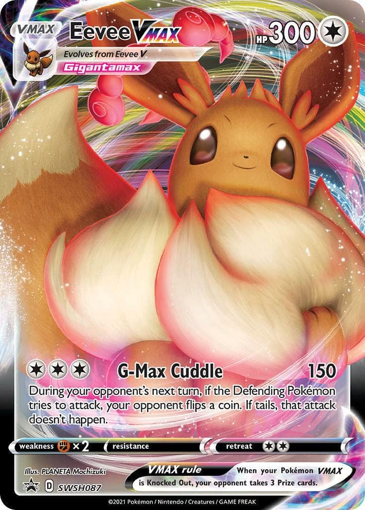 Pokemon Eevee VMAX SWSH087 Sword & Shield Promo Rare Full Art Card