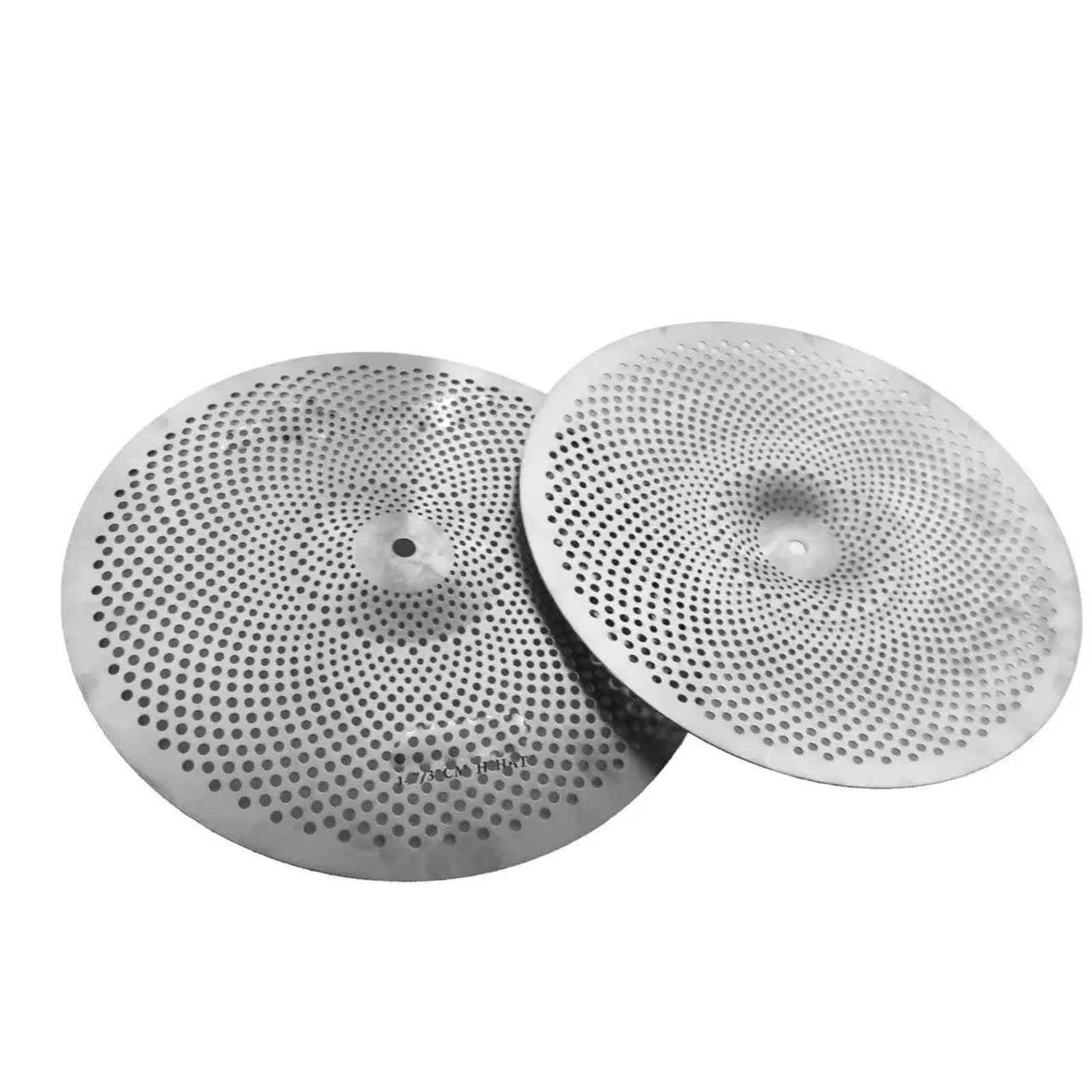 Profesjonalna Talerz Zestaw Talerzy Low Volume 14 Hihats 16/18 Crash 20 Inch Ride 5 Częściowy Zestaw Wyciszający(Silver)
