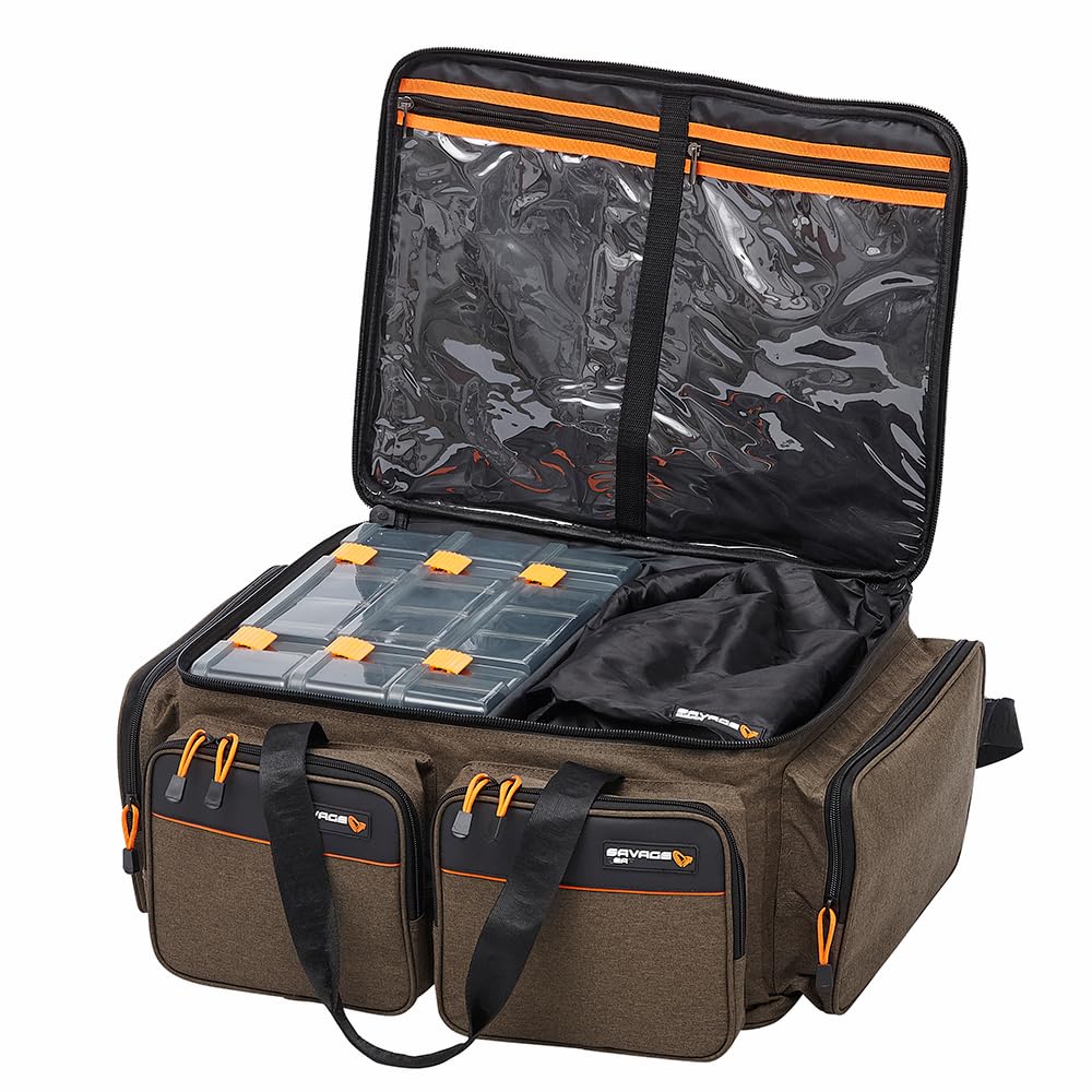 Savage Gear System Box Bag - lekka torba na ramię dla mobilnych wędkarzy - zawiera 3 pudełka na przynęty, ergonomiczny pasek, ochronę UV - idealna na mniejsze przynęty i przypony XL
