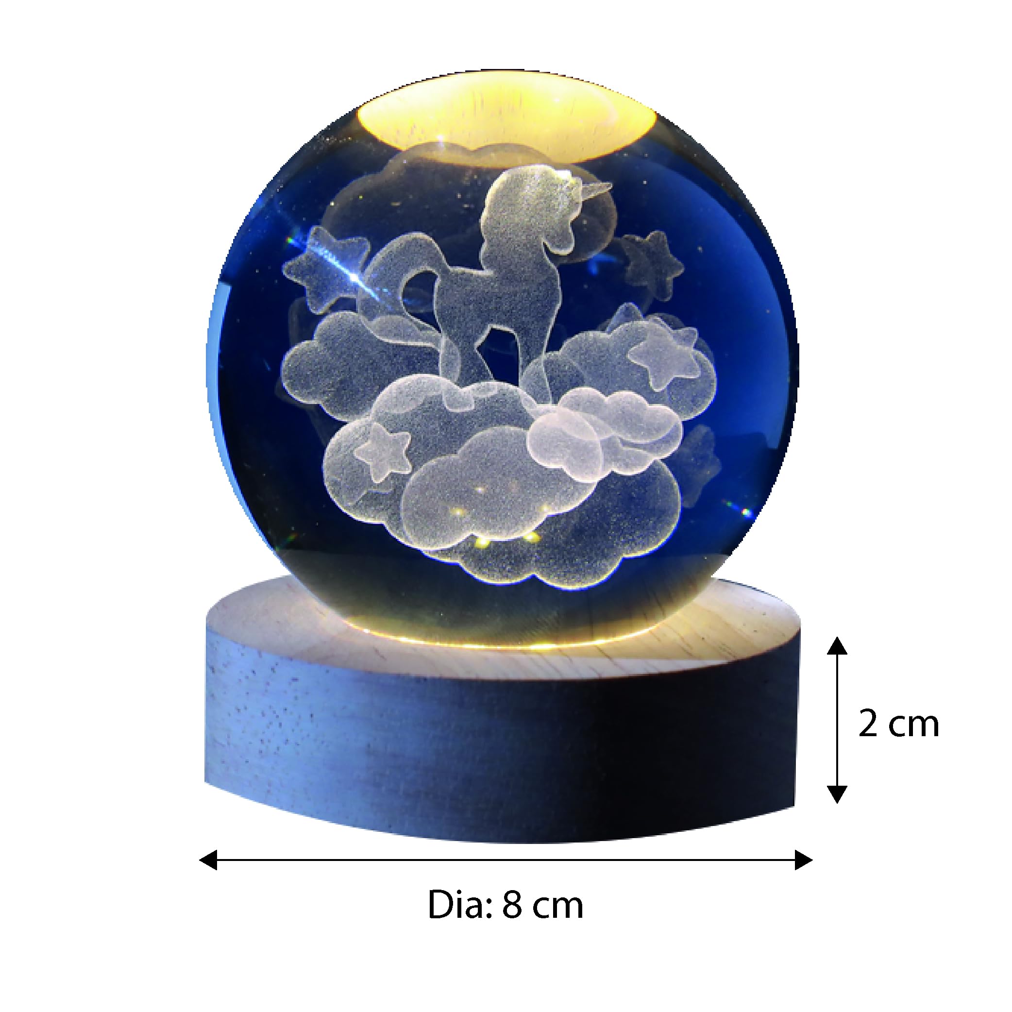 Lampe Boule De Cristal 3D Arbre De Vie | Lumière RGB Changeante | USB Ou Piles | Décoration Zen Et Cadeau Original