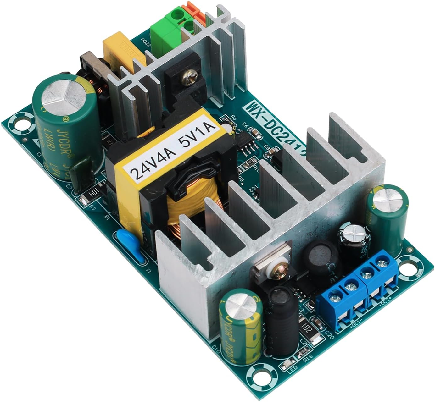 Ransanx AC to DC Isolated Power Supply Module 120W, Dual Output DC 24V ...