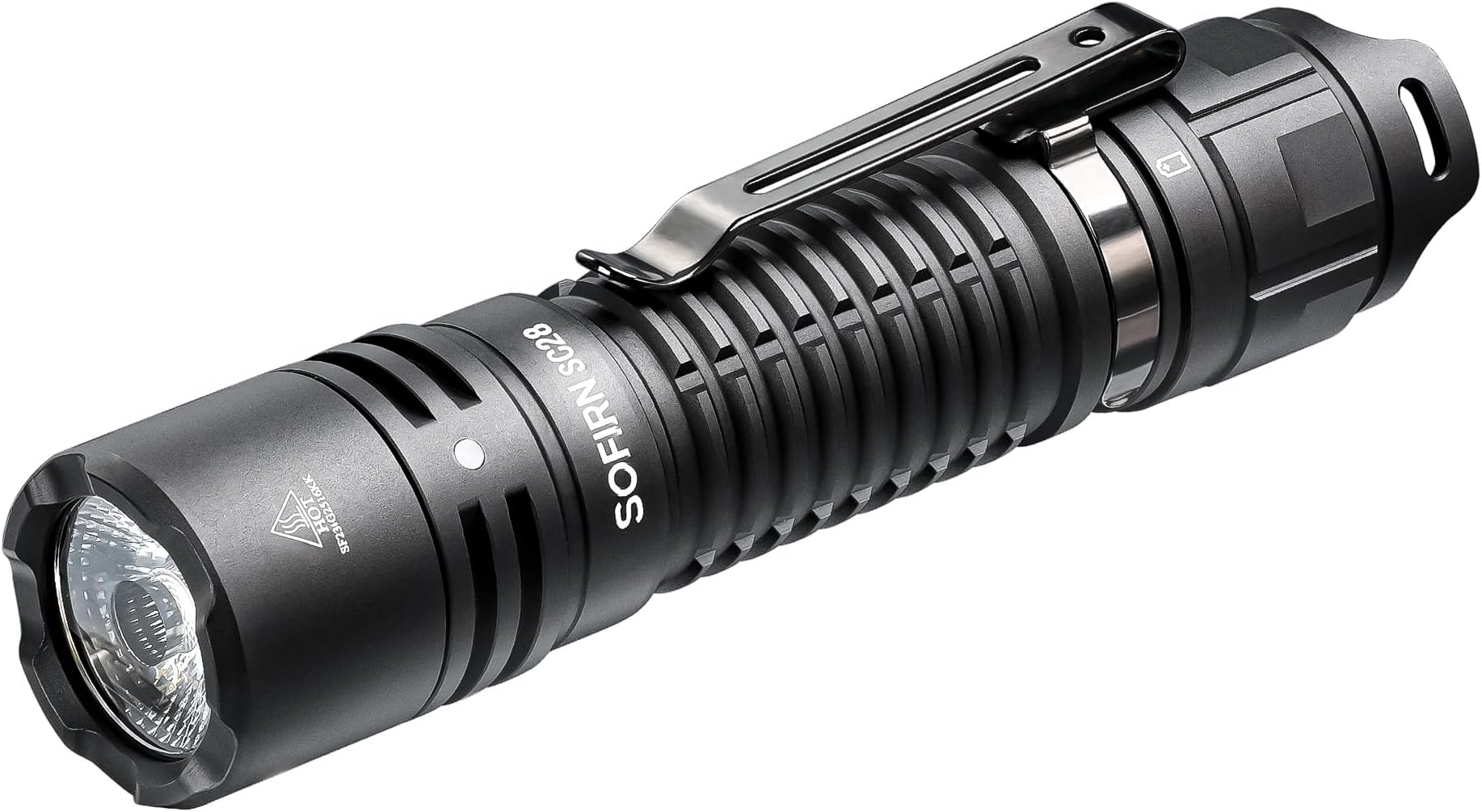 sofirn SC28 Rechargeable Flashlight, Tactical Flashlight 2800 High Lumens with 6 Modes, Bright USB C LED EDC Flash Light IPX8 for Camping, Emergency, Hunting, Repair, Night Work, Outdoor, Hiking