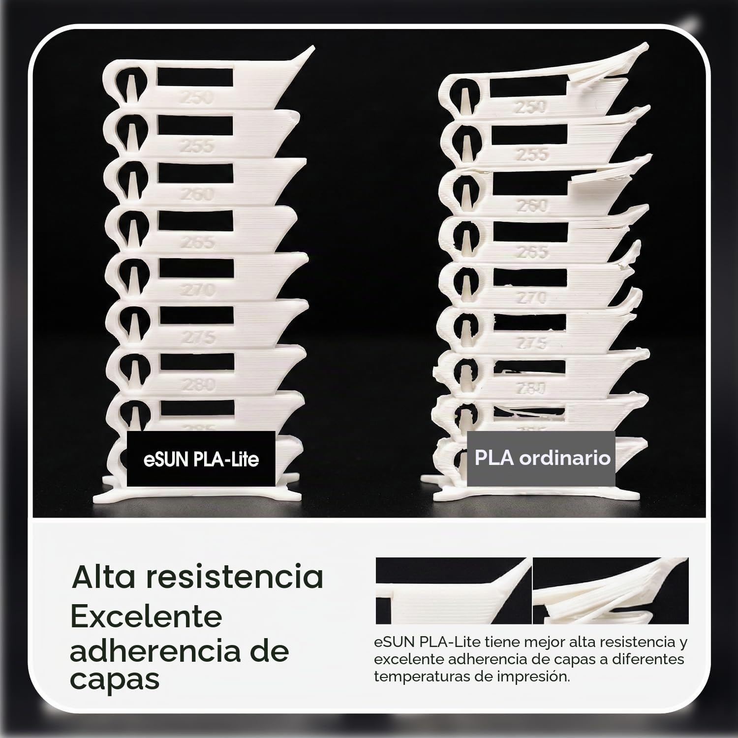 eSUN Filamento PLA 1.75mm 4KG, Rojo Oscuro+Azul+Frío Blanco+Negro