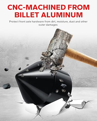 Miniatura 4 de Amazicha - Tapas de eje delantero para Harley Softail Sportster, Estilo 02 Negro