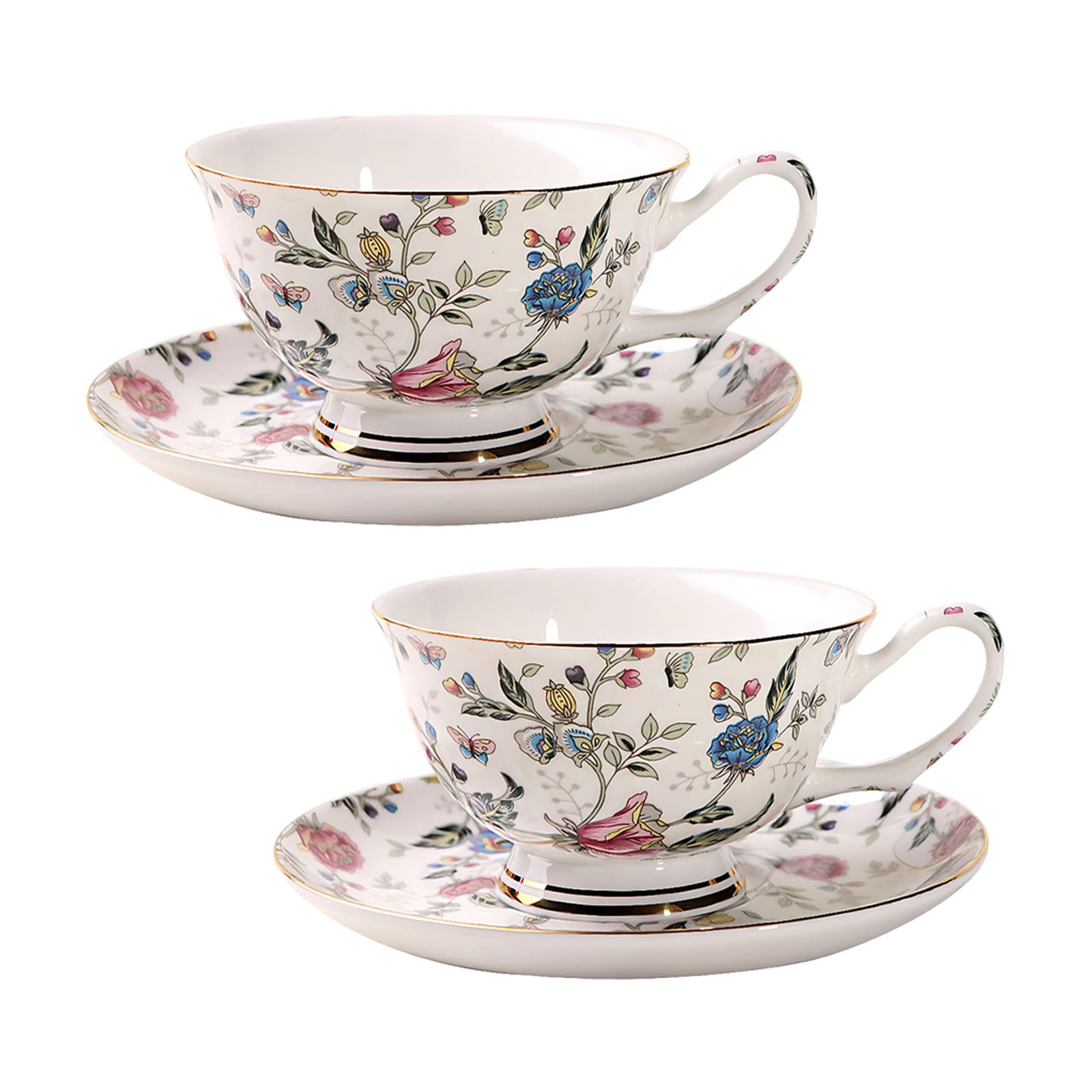 Tasse à café en porcelaine avec soucoupe, coffret cadeau art de la table