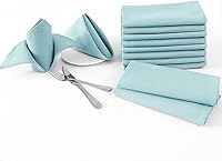 Vista 4 de H.VERSAILTEX Juego de 12 servilletas de tela (18 x 18 pulgadas), servilletas texturizadas de lino, impermeables, extra suaves, gruesas, duraderas