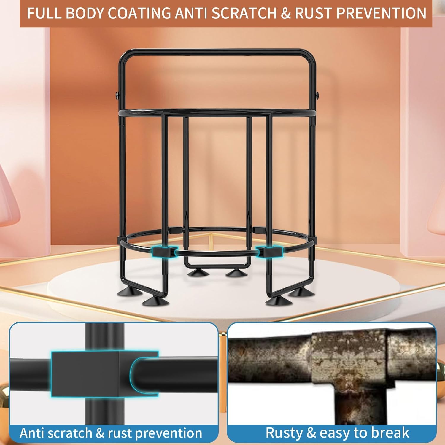 Trampoline for Kids, Upgrade Full Anti-Rust 440lbs Indoor Outdoor Toddler Trampoline with Net, 55" Adjustable Baby Toddler Trampolines Accessories Dart Board