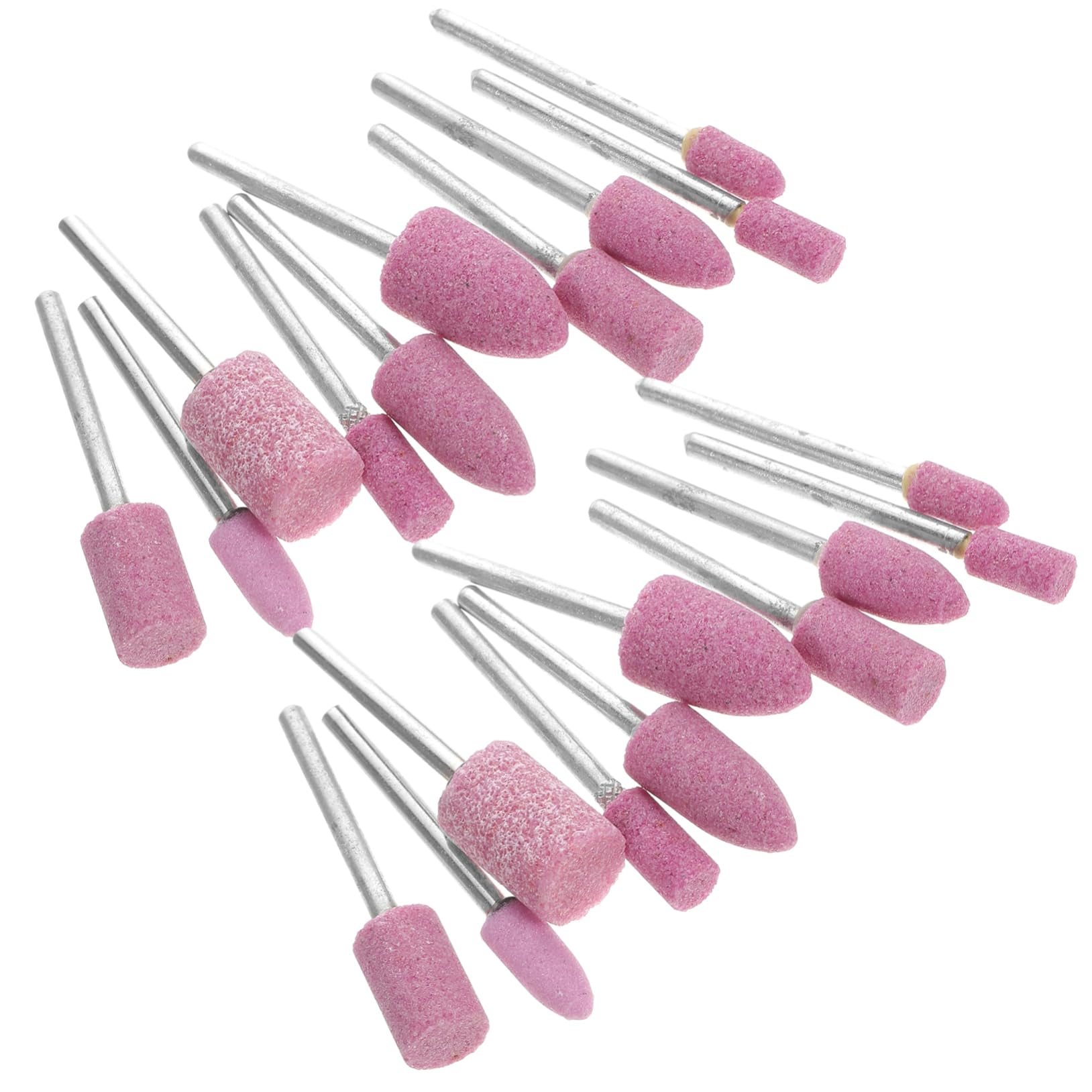 MUSISALY 20pcs Wire Burr Bits Wheel Rotary Tool Bits for Polishing Sanding Grinding Stone Carving Tools