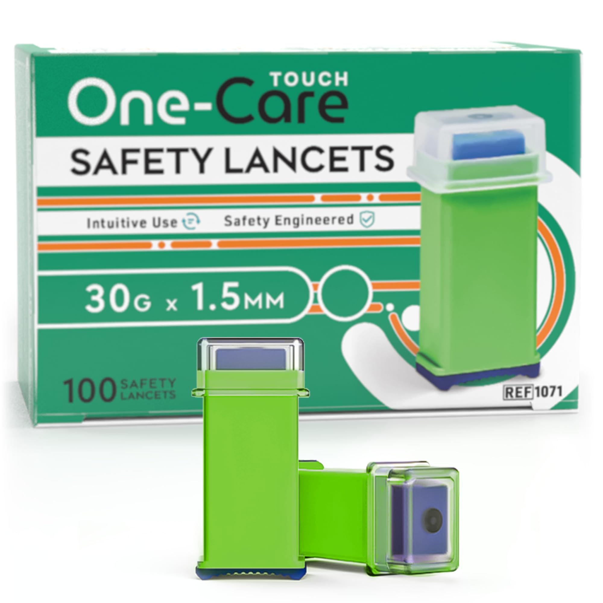 Blood Lancets - 100 Count, 30G, Pressure Activated -1 Blood Lancets - 100 Count, 30G, Pressure Activated -1
