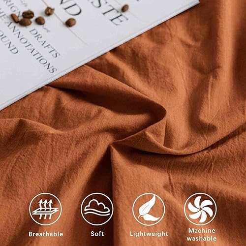 Miniatura 5 de ETDIFFE Juego de funda de edredón de rayas grises tamaño King, 3 piezas con patrón de rayas horizontales de granja, funda de edredón de microfibra