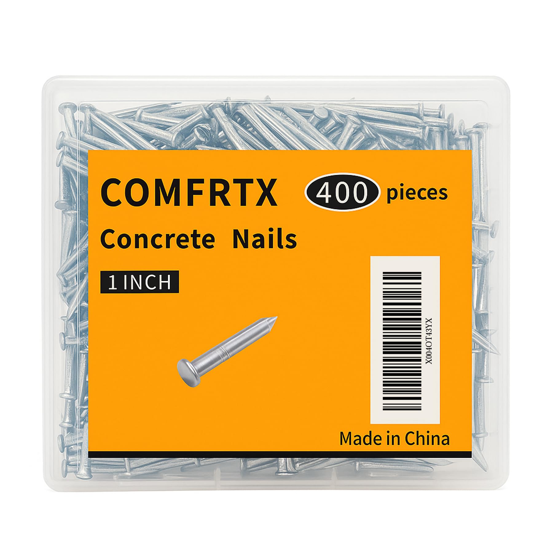 Concrete Nails 1 Inch for Masonry &amp; Cement Walls