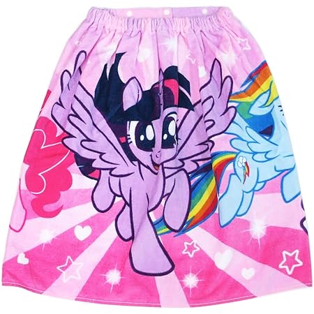 Amazon Co Jp 丸眞 60cm丈 巻きタオル ラップタオル マイリトルポニー 60 1cm グリッターピンク 綿100 女の子 ホーム キッチン