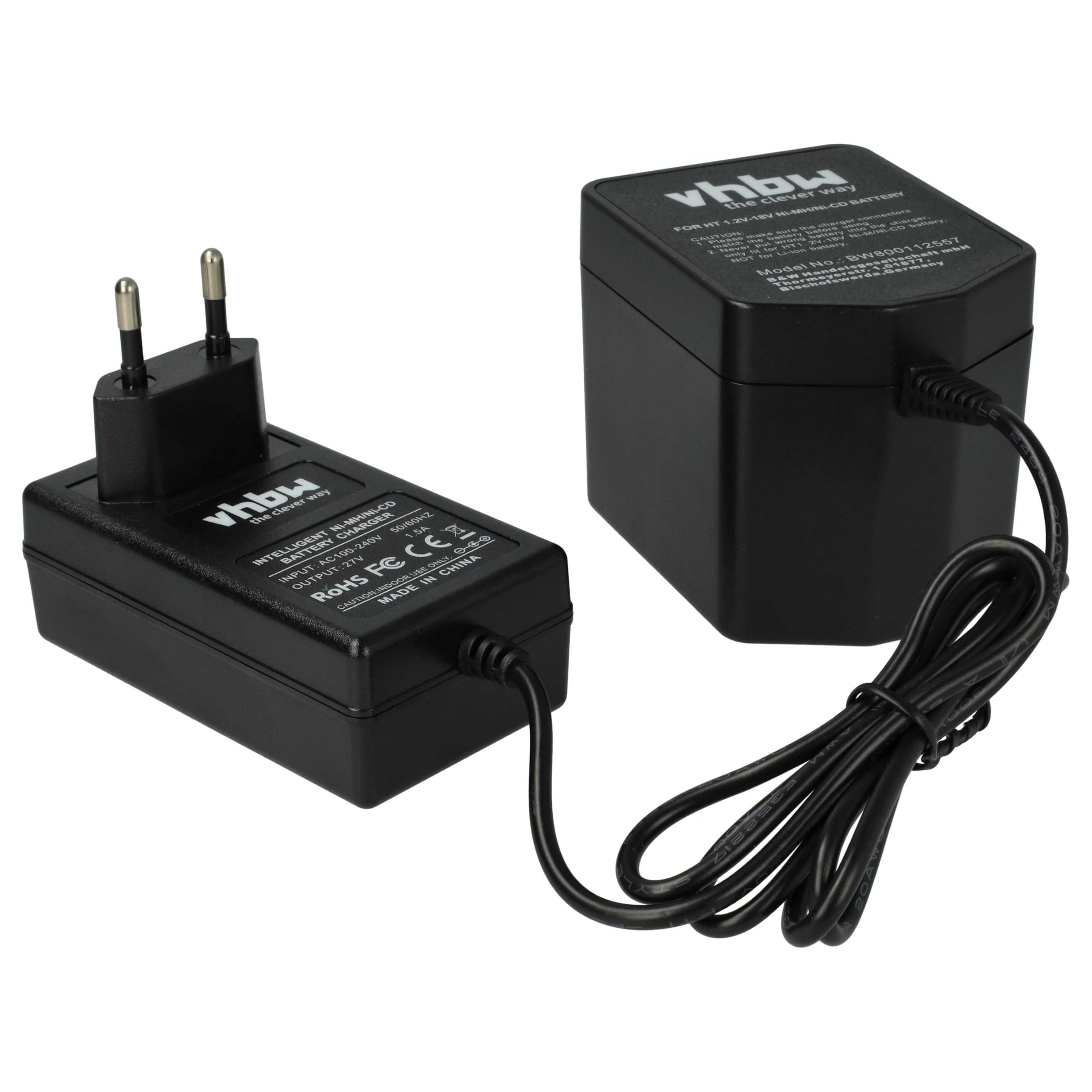 vhbw Cargador Compatible con Hitachi 325292, B3, BCL 1415, BCL 1430, EB12, EB1212S, EB1214L, EB1214S, EB1220BL, EB1220HL Herramientas (1,2V - 18V)