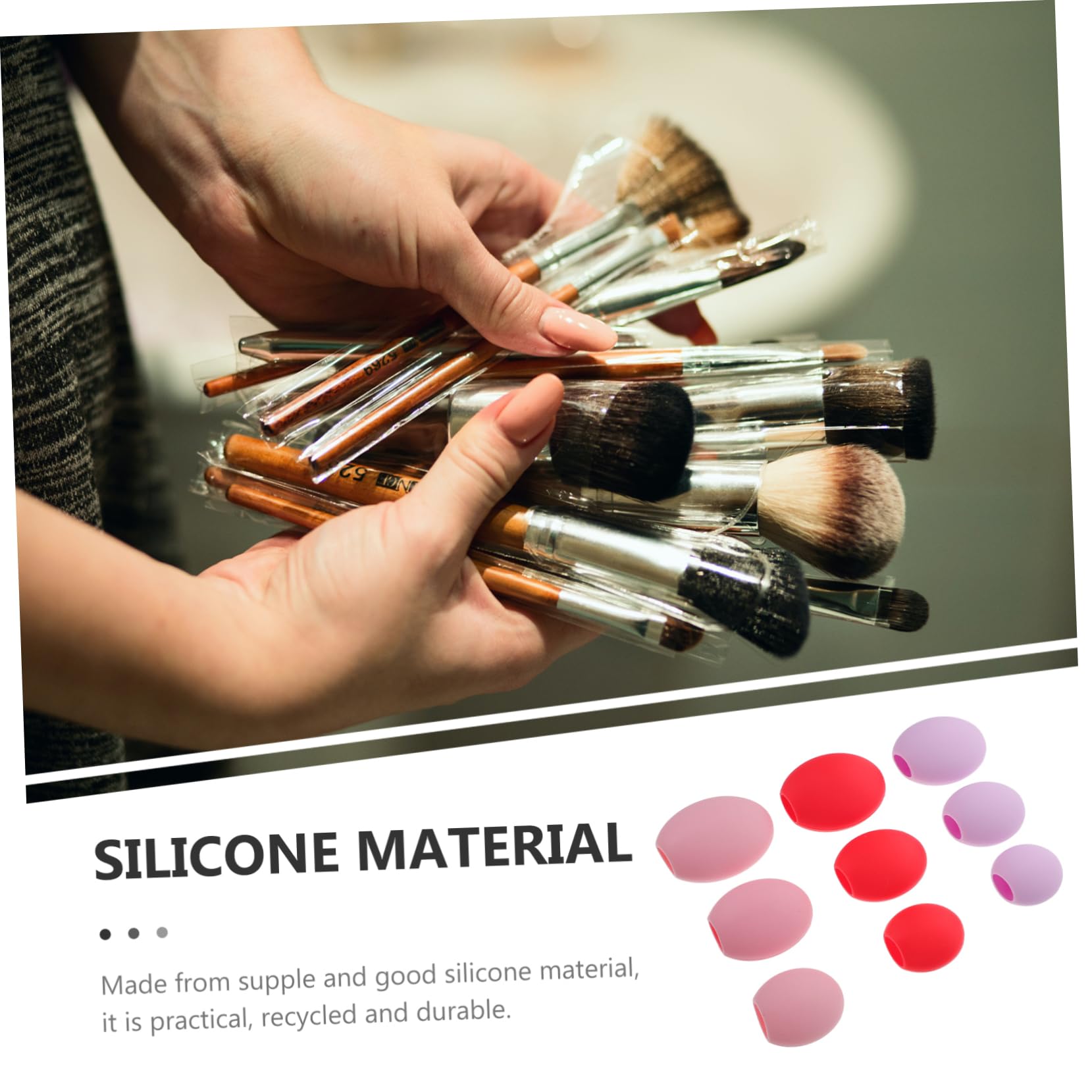 Healeved 27stücke Teiliges Aus Silikon-make-up-pinsel-schutzhüllen Staubdicht Hygienisch Für Reisen Und Täglichen Gebrauch Und Erhältlich