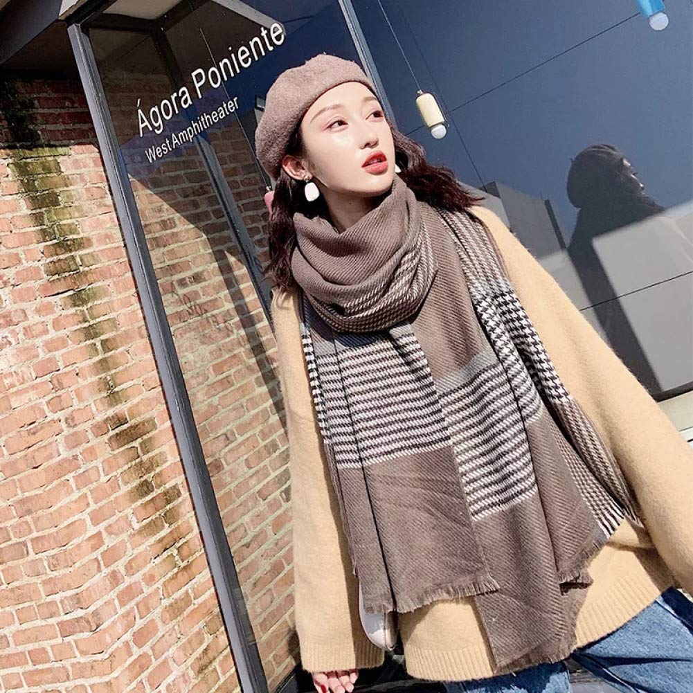 Écharpe automne et hiver pour femme : grand foulard imprimé idéal plage et ville