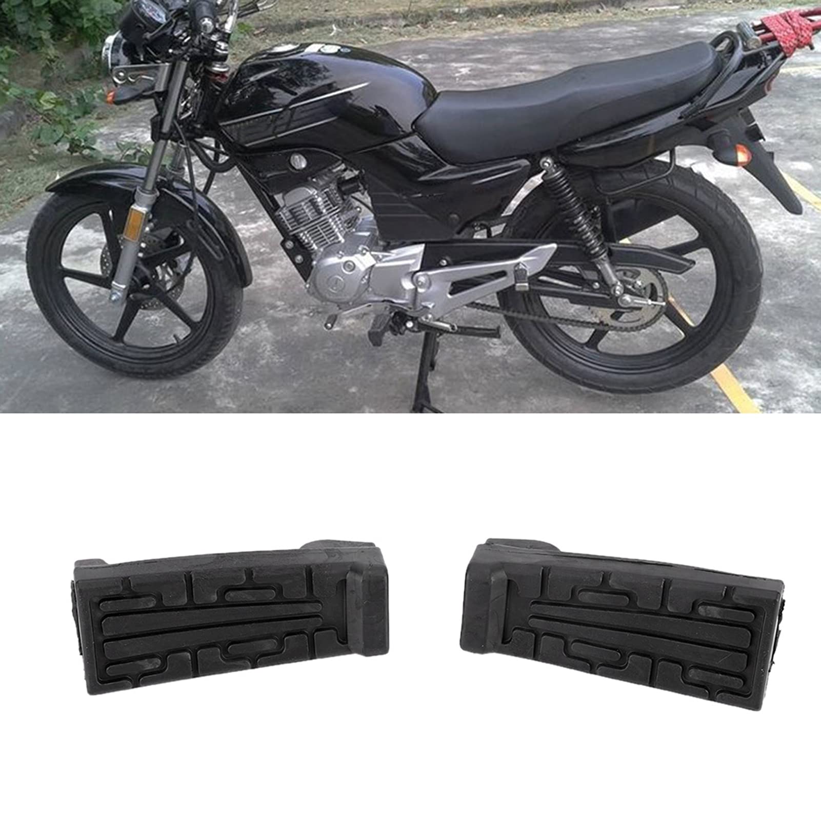 Yctze Pedane Anteriori Moto Pedane Moto Pedane Passeggero Pedane Poggiapiedi Pedali Pedali Poggiapiedi Pedali Pedane Moto Pedali Pedane Moto 1 Paio Pedale Anteriore in Gomma Pedane Pedane Adatto per