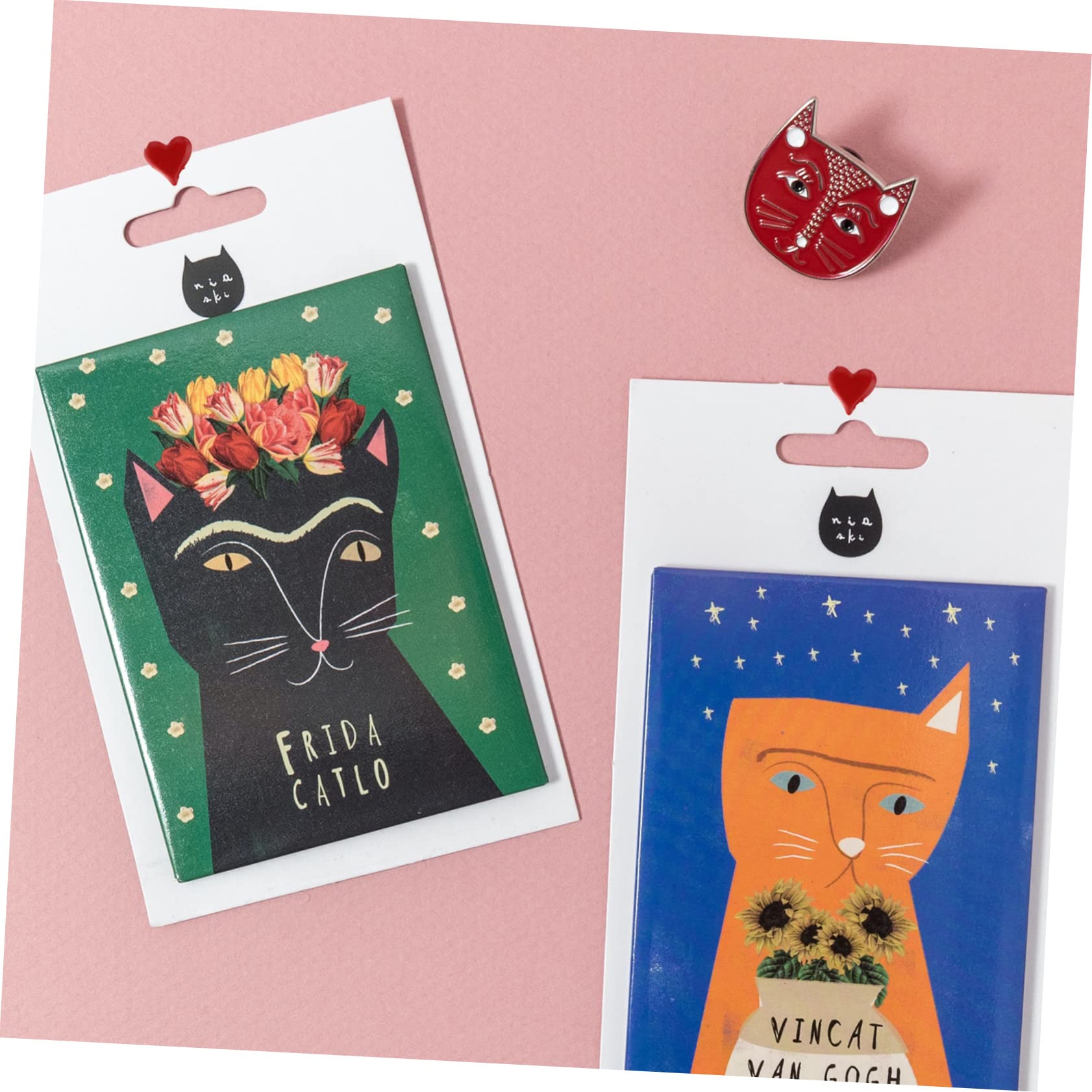 OSALADI 50Pcs Mini Heart Brads Pastel Fasteners for Scrapbooking Crafts DIY Projects Cute Heart Shaped Brads for Crafting Stamping