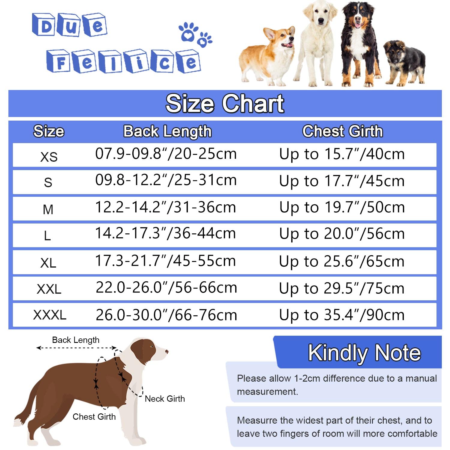 Due Felice Dog Surgery Recovery Suit Dog Onesie for Female Male Dogs Surgical Recovery Suit After Surgery with Legs for Small Medium Large Dogs Purple/M - Image 2