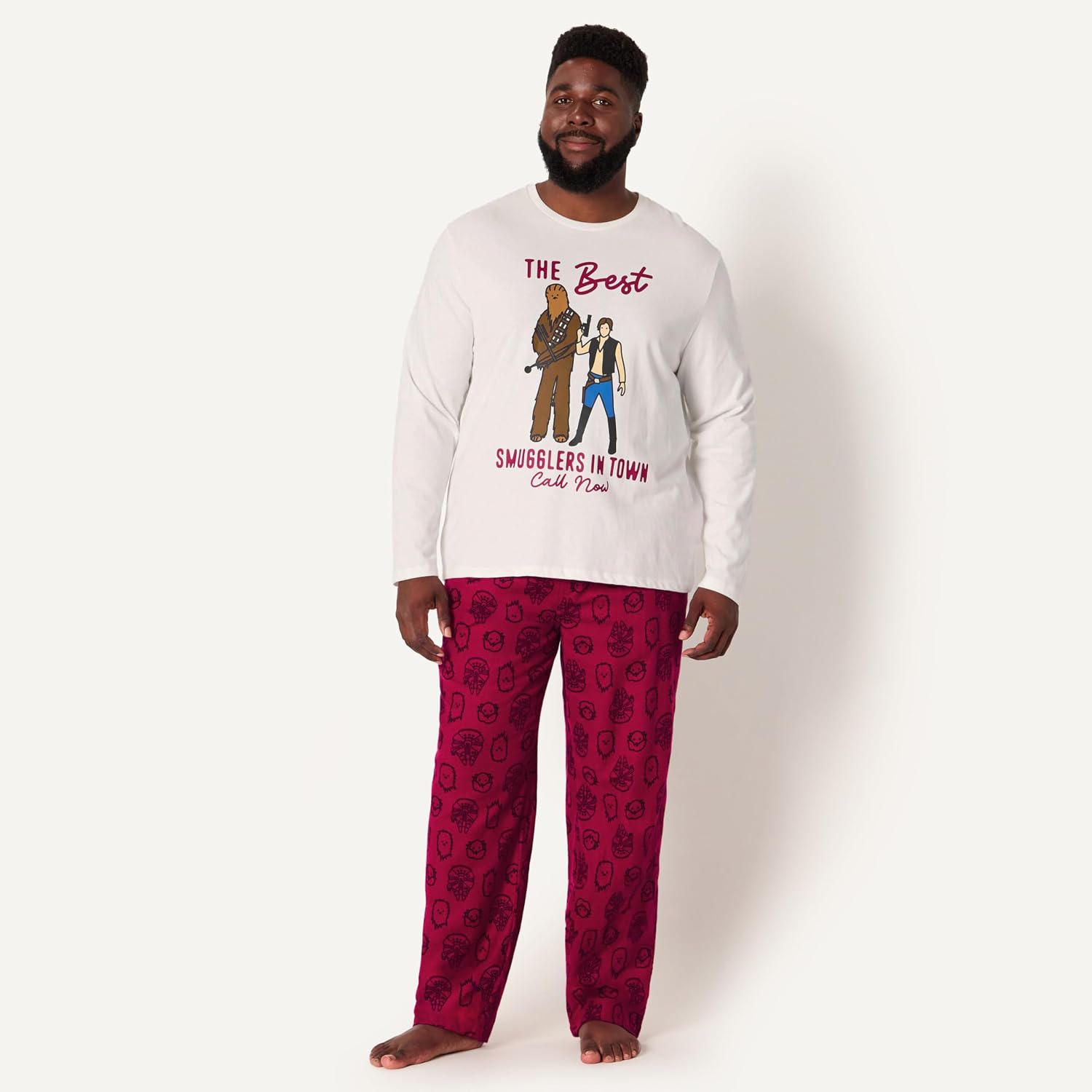 Amazon Essentials Disney | Marvel | Star Wars Men's Flannel Pajama Sleep Sets