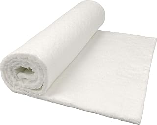 Ceramic Fiber Insulation, 1/4" Thick x 16" x 48", 2400F Fireproof Insulation Blanket, 3003E