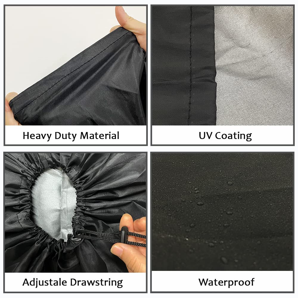 Copertura Impermeabile Per Verricello Elettrico - Tessuto Oxford 210D, Per SUV E Offroad, 50x18x22 Cm - Foto 7