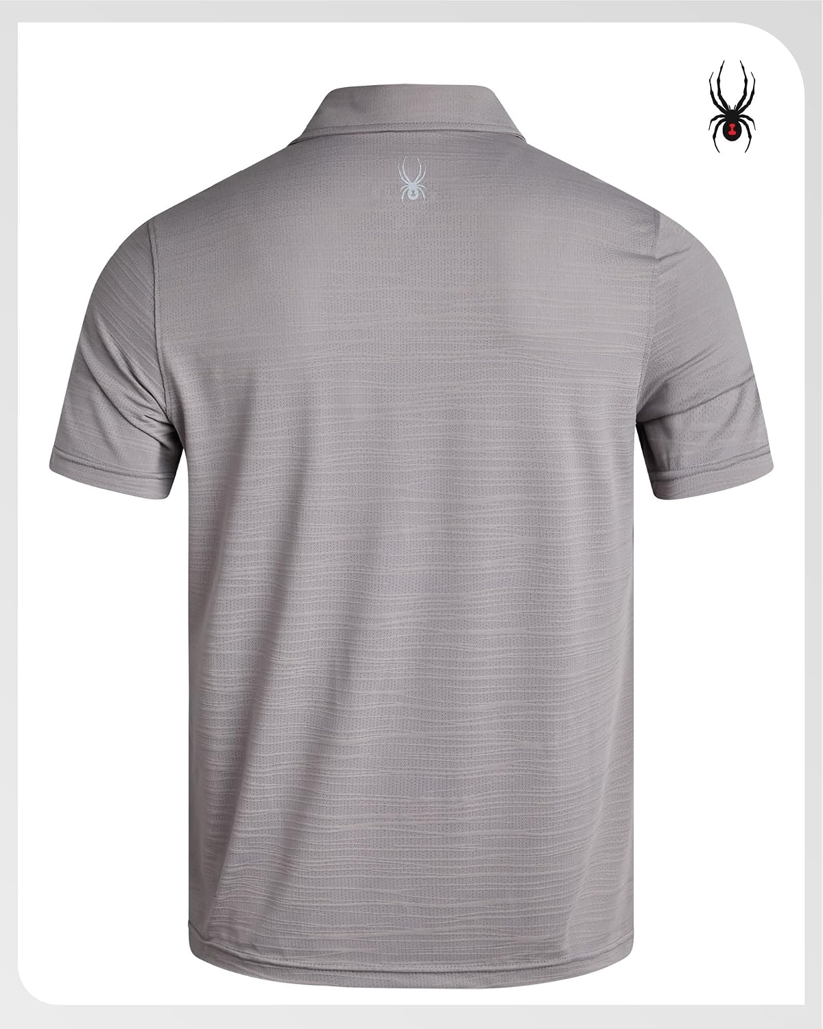 Spyder Mens Golf Shirts - Lightweight Moisture-Wicking Athletic Performance Collared Short Sleeve Polo Shirts for Men