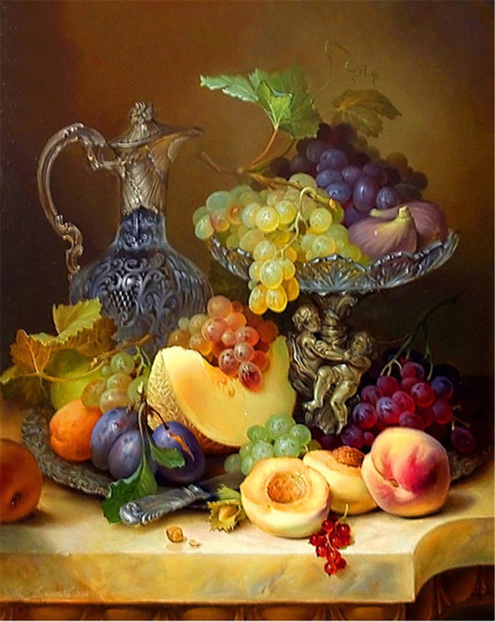 Peinture Diamant Fruits 5D DIY Anti Stress Kit Complet Art Mural Strass Adulte
