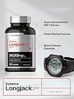 Vista 3 de Horbäach - Longjack Tongkat Ali 120 cápsulas Suplemento de rendimiento masculino extremo Fórmula de extracto de hierbas súper concentrado