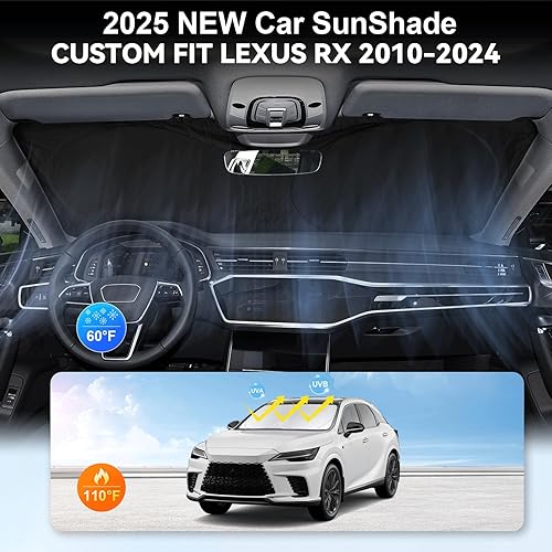 Miniatura 184 de Parasol para parabrisas de ajuste personalizado, cubierta para ventana delantera, visera plegable 210T, protector que bloquea los rayos ultravioleta