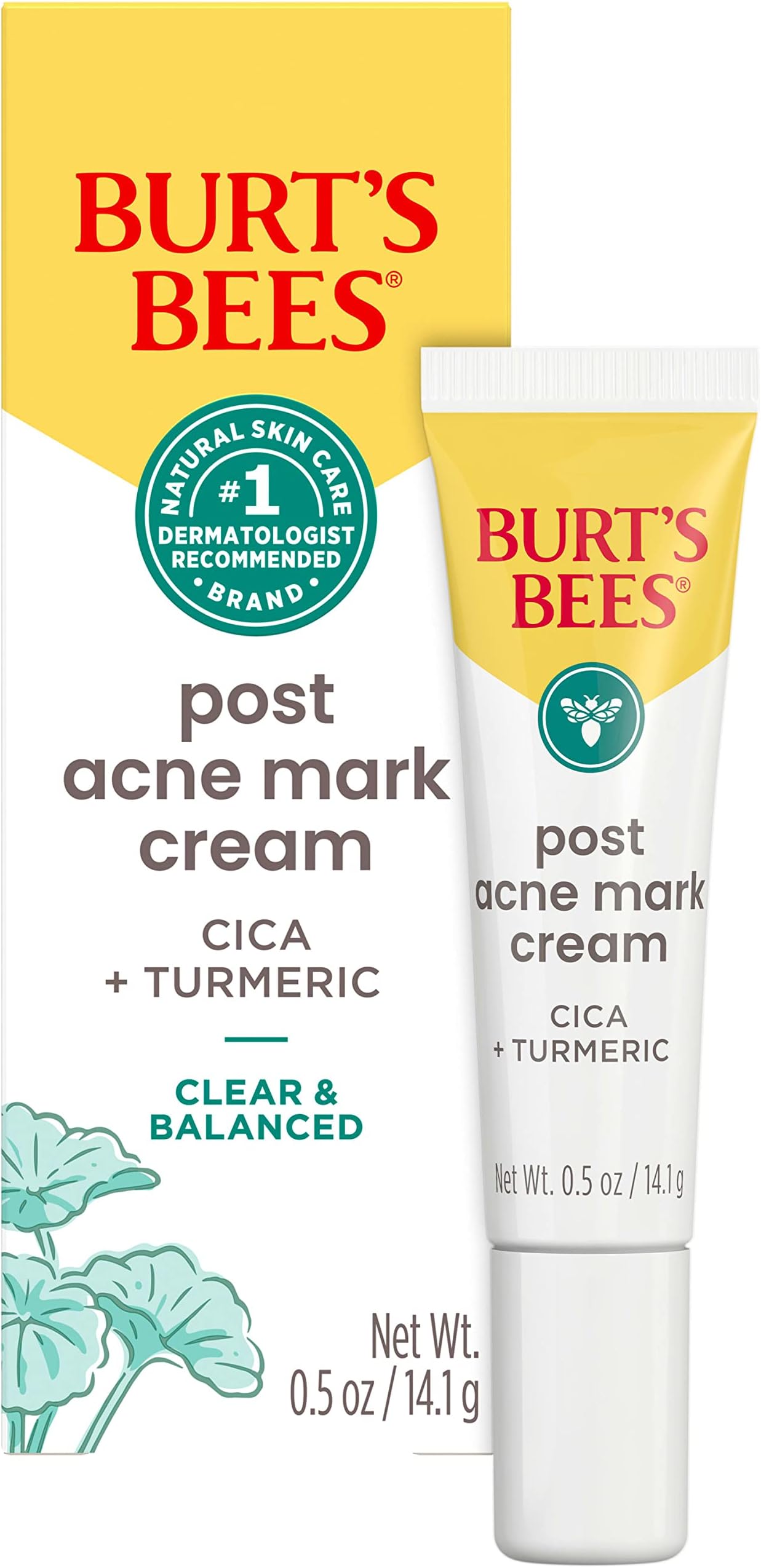 Back To School Dorm Essentials, Post Acne Mark Cream for All Skin Types, Gentle Dark Spot Correcting Cream for Face, Formulated with Turmeric, 0.5 Oz.