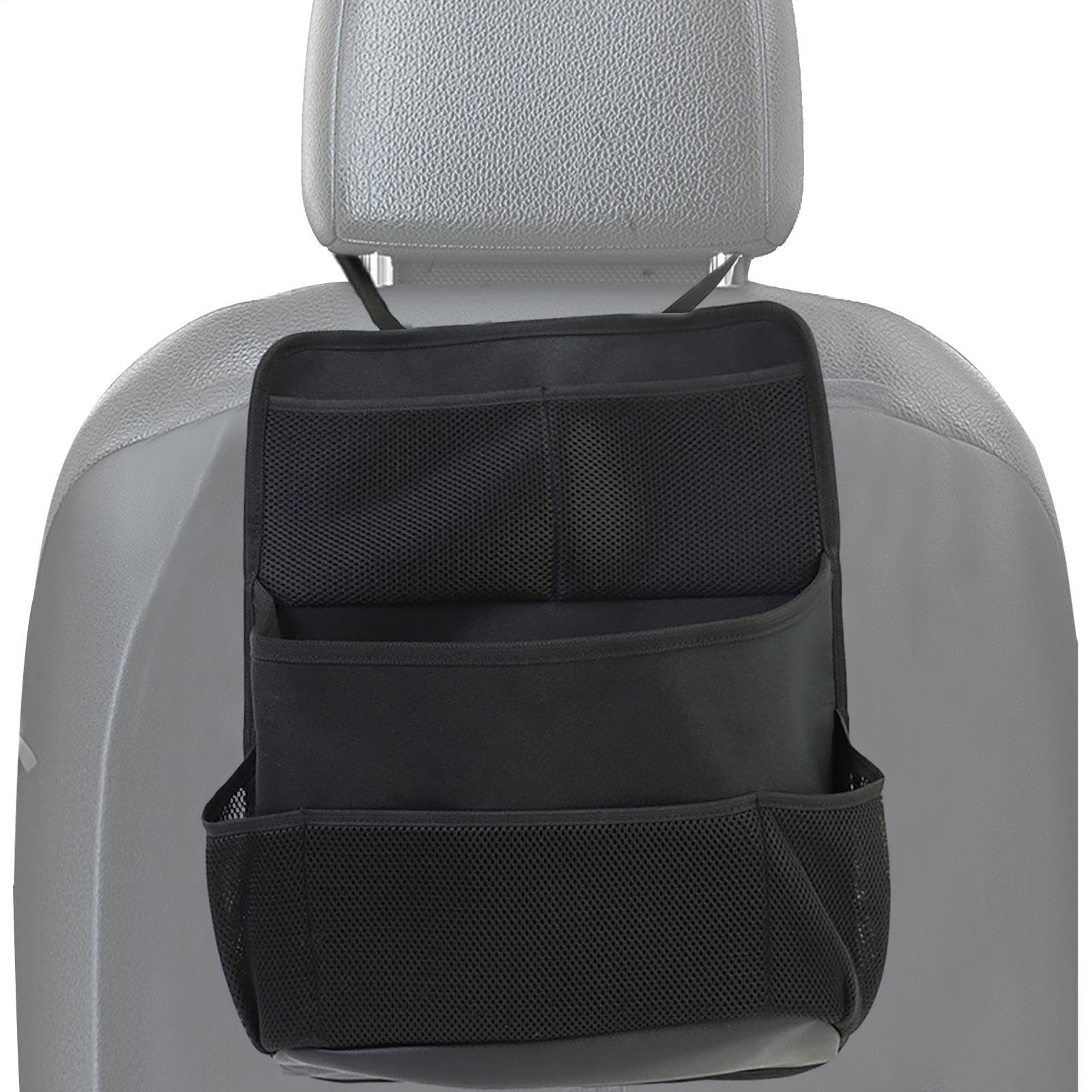 Boîte à mouchoirs seatback et organisateur de rangement de siège arrière indispensable