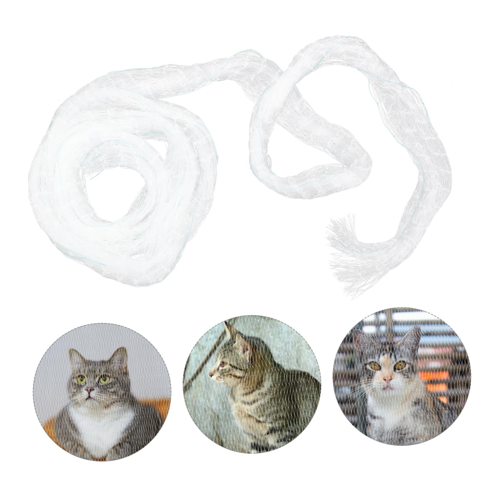 BESTonZON Rete Sicurezza per Balcone Rete Protezione per Animali Domestici per Animali Bianca
