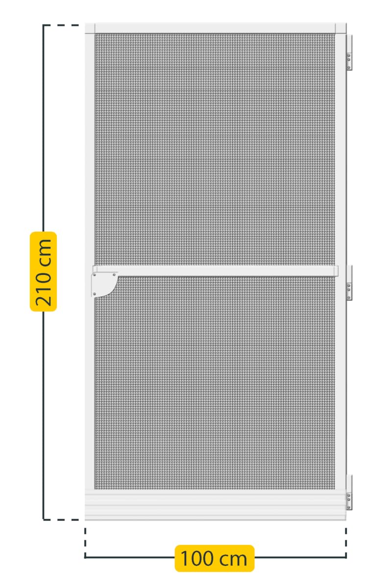 Zanzariera Per Porta Schellenberg 140x240 Cm, Antracite, Adesiva E Riutilizzabile, Perfetta Per Finestre E Porte - Foto 2
