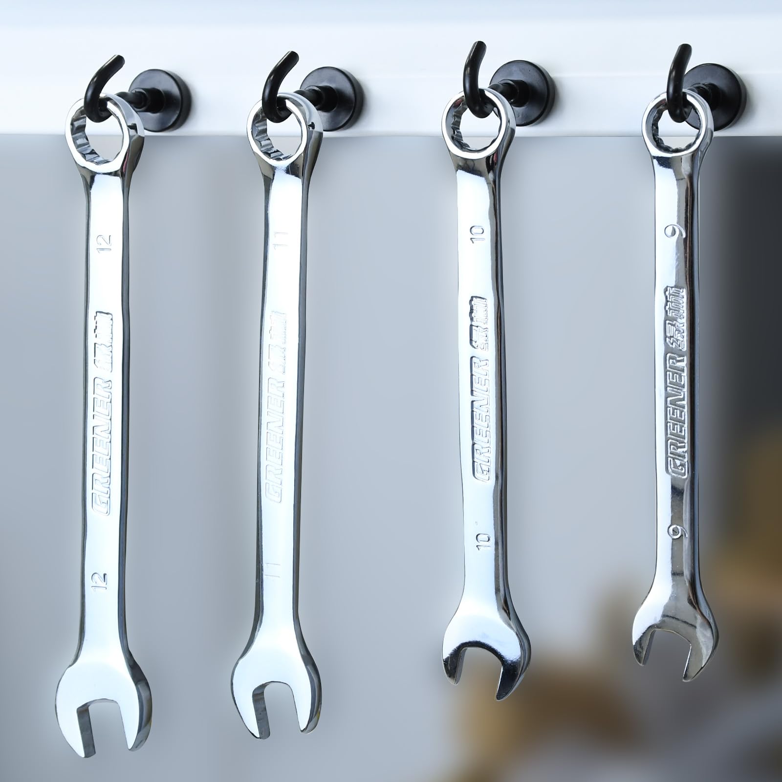 12 Ganci Magnetici Extra Forti In Neodimio - Portata Fino A 11kg, Per Frigorifero, Soffitto, Garage - Foto 2