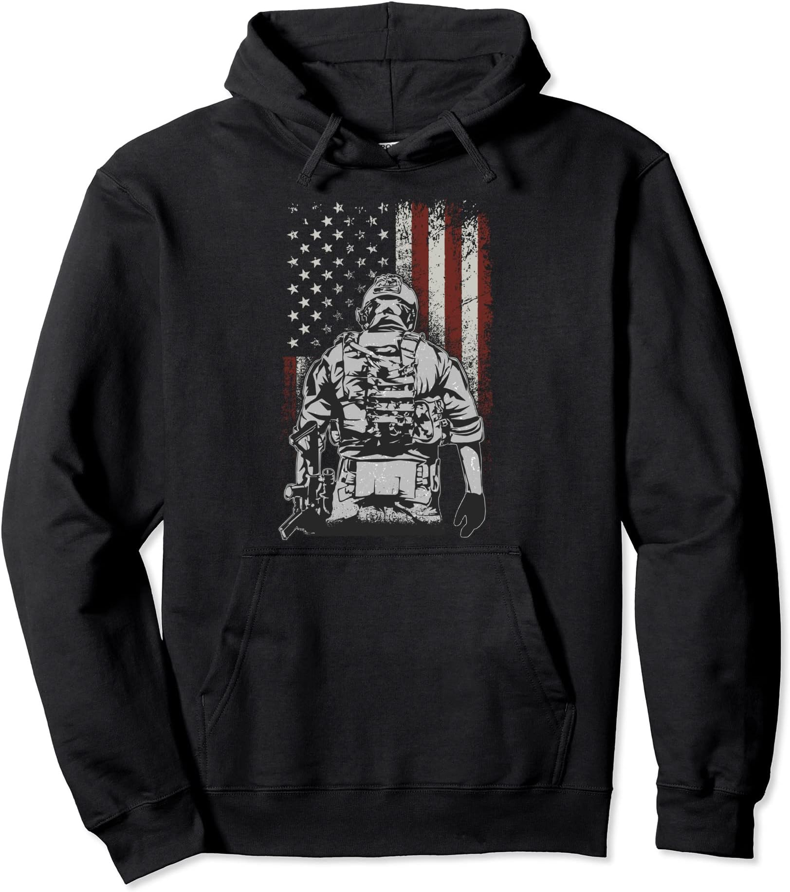 USA United States Amerika Bundeswehr Vintage RetroUsed Look US Army German Army Vintage Retro America Design Pullover Hoodie