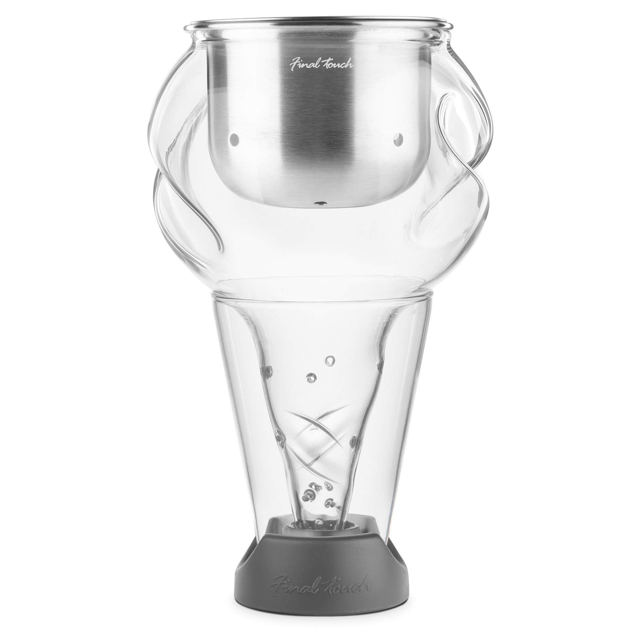 Final Touch Aérateur pour carafe à vin acier inoxydable