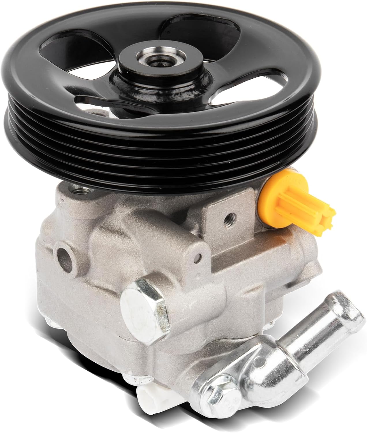 SCITOO 21-5330 Power Steering Pump Compatible with Subaru Forester 2003 2004 2005 H4 2.5L, Forester XT Limited 2006 2007 H4 2.5L (Turbocharged Only) Power Assist Pump
