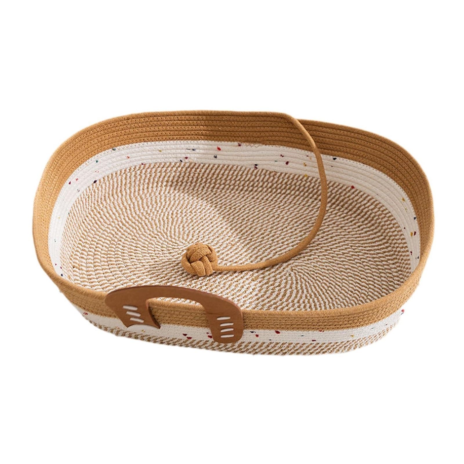 Panier de lit en corde tissée chat M, repose-pieds confortable