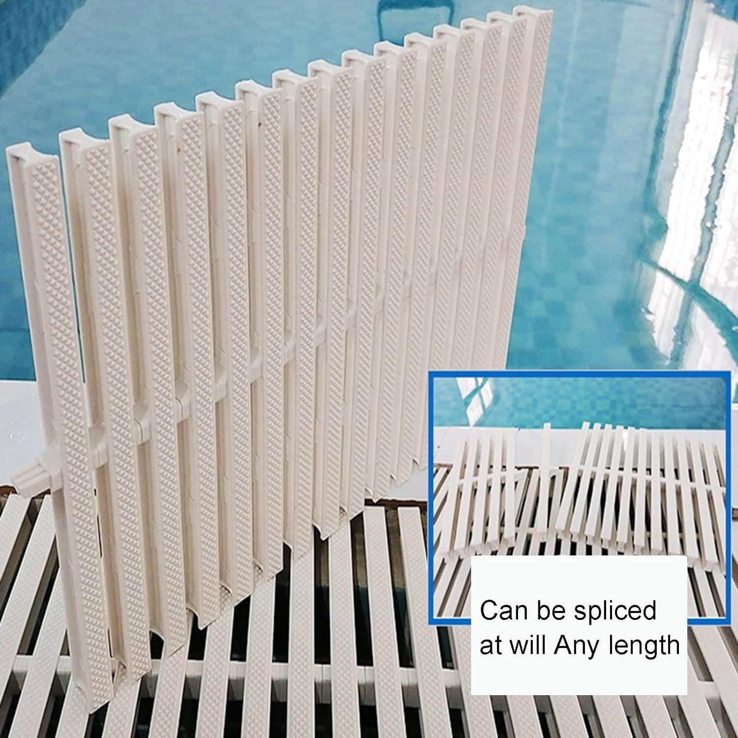 Griglia di drenaggio per Piscina in PVC - Griglia di Troppo Pieno da 30 cm, Multipla, Resistente, Bianca, Soluzione di drenaggio per Piscina per Una Gestione efficiente dell'Acqua