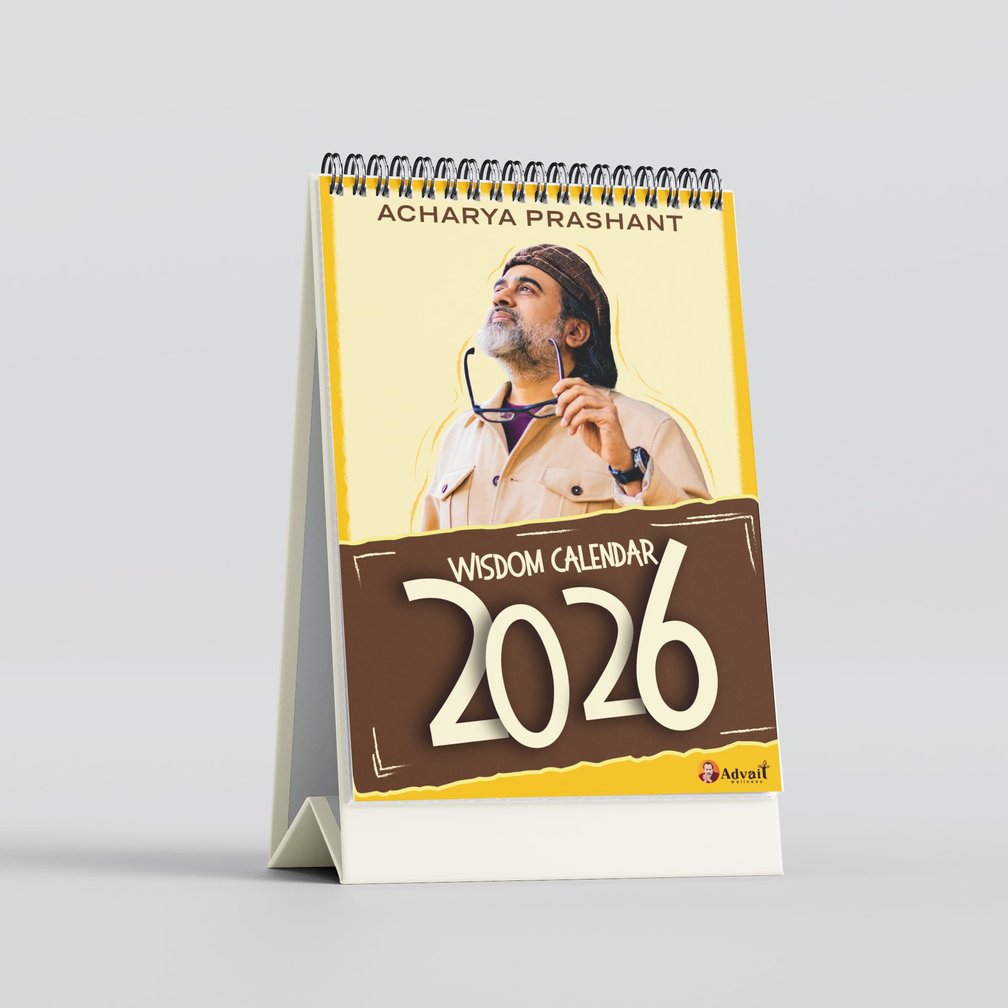 Acharya Prashant Hindi and English Quote Standing Matte Finish Monthly Table Planner Desk Calendar 2025 for Office Home and Gifting by Advait Wellness | Size: 6 x 8.5 Inch-image-24