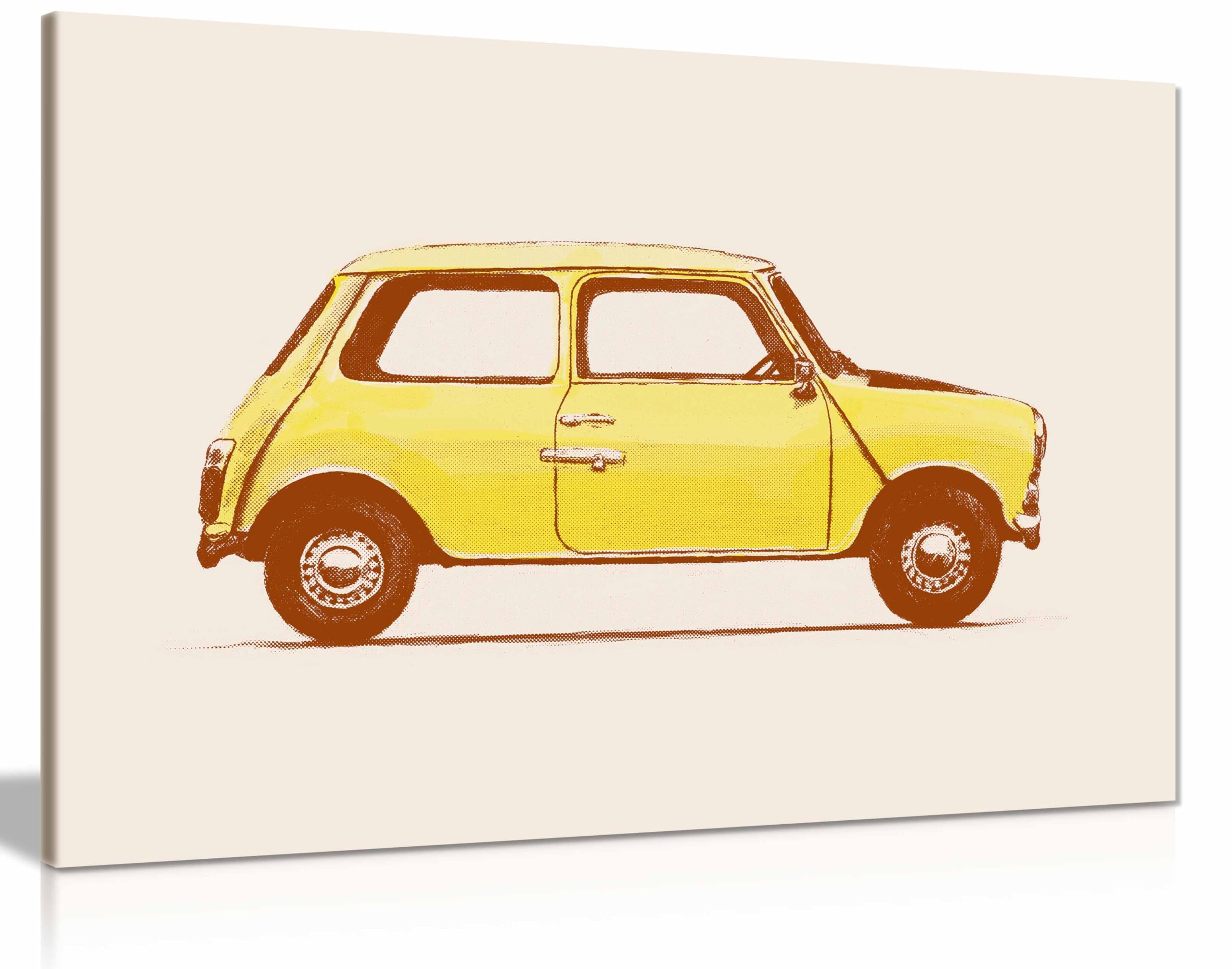 Panther Print Framed Canvas Mini Mr Beans Canvas Print, Framed Wall Art Pictures For Home Decor 46X31cm (18X12in)