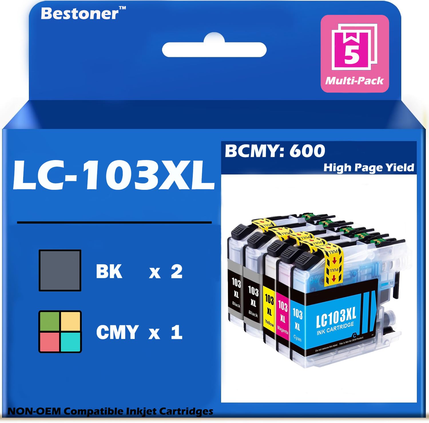 Cartouche D'encre Noire XL Compatible Brother MFC-J4410DW/J4610DW – 28ml, Neuve, Modèle B-LC127Bk-1